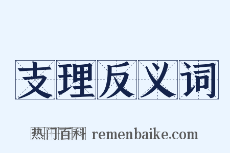 支理反义词是什么意思的图片